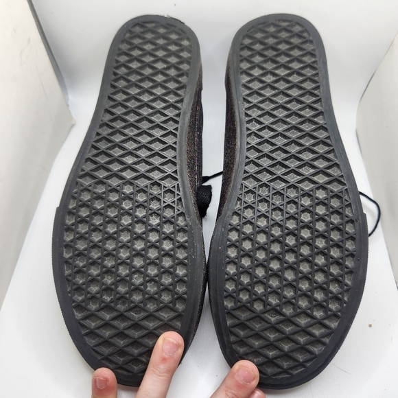 Vans Womens Size 9 Glitter Purple And Black Low Top Lace Up Sneakers Old Skool - Picture 9 of 9